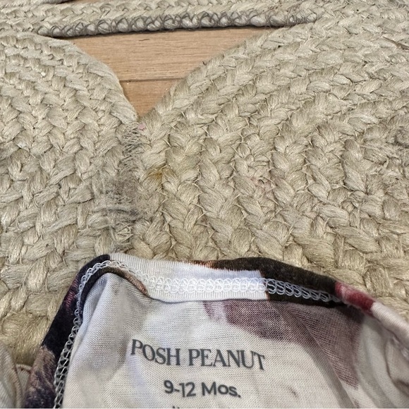 Posh peanut zipper romper Black rose 9/12m - Picture 4 of 7